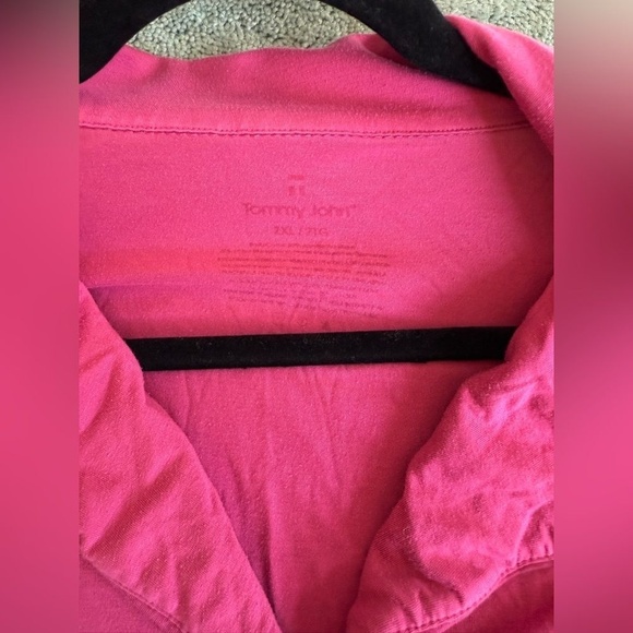 Tommy John Womens 2 Piece Pink Lounge Pajama Short Set Size XXL - Picture 8 of 8